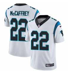 Youth Nike Carolina Panthers #22 Christian McCaffrey White Vapor Untouchable Limited Player NFL Jersey