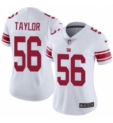 Women's Nike New York Giants #56 Lawrence Taylor Elite White NFL Jersey