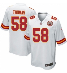Men's Nike Kansas City Chiefs #58 Derrick Thomas Game White NFL Jersey