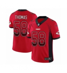 Men's Nike Kansas City Chiefs #58 Derrick Thomas Limited Red Rush Drift Fashion NFL Jersey