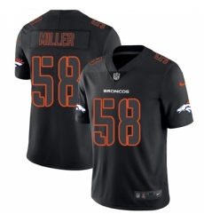 Men's Nike Denver Broncos #58 Von Miller Limited Black Rush Impact NFL Jersey