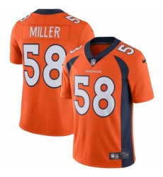 Men's Nike Denver Broncos #58 Von Miller Orange Team Color Vapor Untouchable Limited Player NFL Jersey