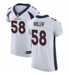 Men's Nike Denver Broncos #58 Von Miller White Vapor Untouchable Elite Player NFL Jersey