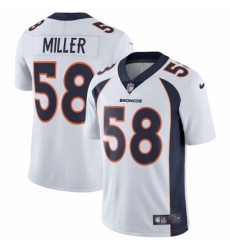 Men's Nike Denver Broncos #58 Von Miller White Vapor Untouchable Limited Player NFL Jersey