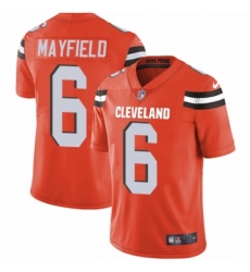 Men's Nike Cleveland Browns #6 Baker Mayfield Orange Alternate Vapor Untouchable Limited Player NFL Jersey