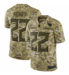 Men's Nike Tennessee Titans #22 Derrick Henry Limited Camo 2018 Salute to Service NFL Jersey