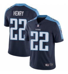 Men's Nike Tennessee Titans #22 Derrick Henry Navy Blue Alternate Vapor Untouchable Limited Player NFL Jersey