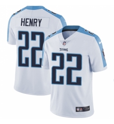 Men's Nike Tennessee Titans #22 Derrick Henry White Vapor Untouchable Limited Player NFL Jersey