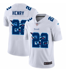 Men's Tennessee Titans #22 Derrick Henry White Nike White Shadow Edition Limited Jersey