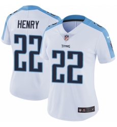 Women's Nike Tennessee Titans #22 Derrick Henry White Vapor Untouchable Limited Player NFL Jersey
