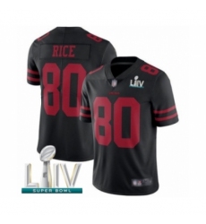 Men's San Francisco 49ers #80 Jerry Rice Black Alternate Vapor Untouchable Limited Player Super Bowl LIV Bound Football Jersey