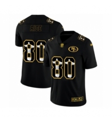 Men's San Francisco 49ers #80 Jerry Rice Black Jesus Faith Limited Football Jersey