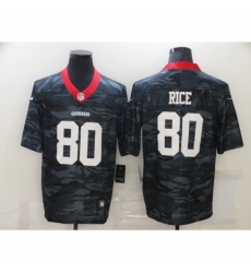 Men's San Francisco 49ers #80 Jerry Rice Camo 2020 Nike Limited Jersey