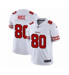 Men's San Francisco 49ers #80 Jerry Rice White Team Logo Cool Edition Jersey
