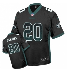 Men's Nike Philadelphia Eagles #20 Brian Dawkins Limited Black Drift Fashion NFL Jersey