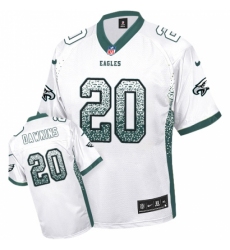 Men's Nike Philadelphia Eagles #20 Brian Dawkins Limited White Drift Fashion NFL Jersey