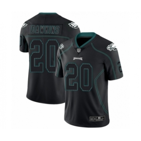Men's Philadelphia Eagles #20 Brian Dawkins Limited Lights Out Black Rush Football Jersey Men's Philadelphia Eagles #20 Brian Dawkins Limited Lights Out Black Rush Football Jersey