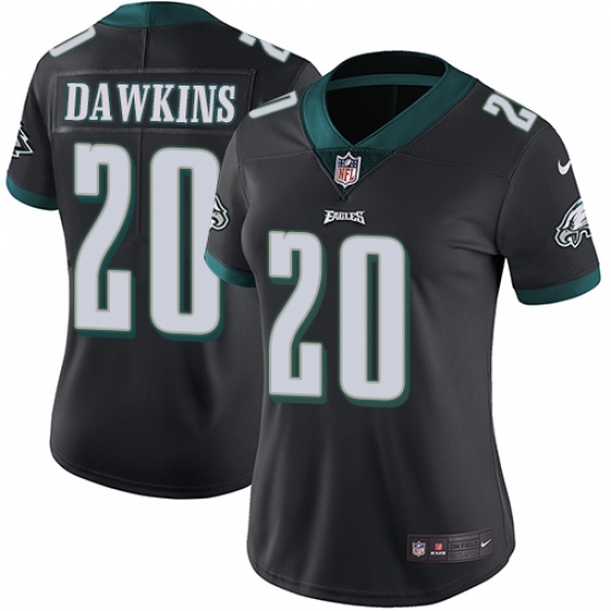 Women's Nike Philadelphia Eagles #20 Brian Dawkins Black Alternate Vapor Untouchable Limited Player NFL Jersey Women's Nike Philadelphia Eagles #20 Brian Dawkins Black Alternate Vapor Untouchable Limited Player NFL Jersey