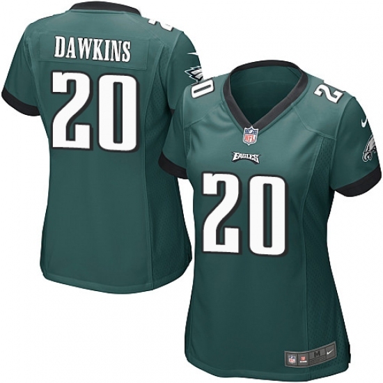 Women's Nike Philadelphia Eagles #20 Brian Dawkins Game Midnight Green Team Color NFL Jersey Women's Nike Philadelphia Eagles #20 Brian Dawkins Game Midnight Green Team Color NFL Jersey