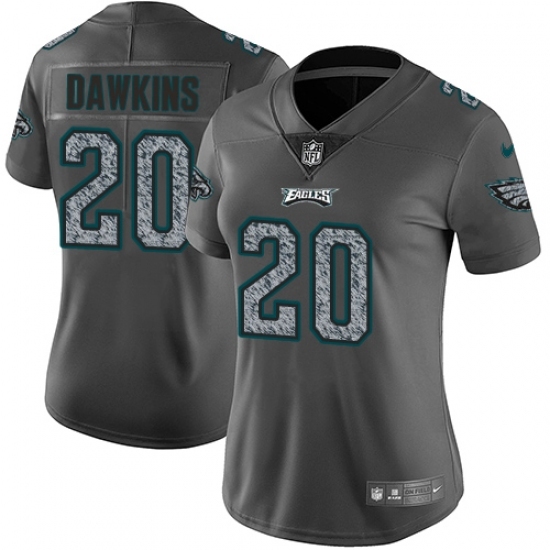 Women's Nike Philadelphia Eagles #20 Brian Dawkins Gray Static Vapor Untouchable Limited NFL Jersey Women's Nike Philadelphia Eagles #20 Brian Dawkins Gray Static Vapor Untouchable Limited NFL Jersey