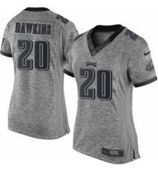 Women's Nike Philadelphia Eagles #20 Brian Dawkins Limited Gray Gridiron NFL Jersey