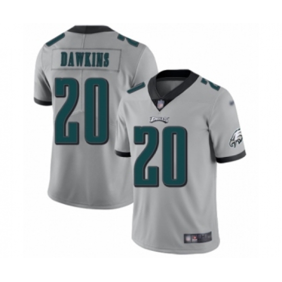 Women's Philadelphia Eagles #20 Brian Dawkins Limited Silver Inverted Legend Football Jersey Women's Philadelphia Eagles #20 Brian Dawkins Limited Silver Inverted Legend Football Jersey