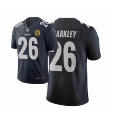 Men New York Giants #26 Saquon Barkley Navy City Edition Vapor Limited Jersey