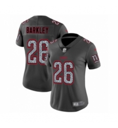 Women's New York Giants #26 Saquon Barkley Limited Gray Static Fashion Football Jersey