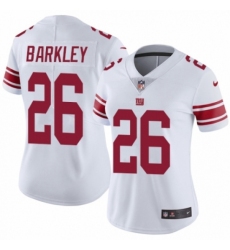 Women's Nike New York Giants #26 Saquon Barkley White Vapor Untouchable Elite Player NFL Jersey