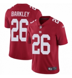 Youth Nike New York Giants #26 Saquon Barkley Red Alternate Vapor Untouchable Elite Player NFL Jersey