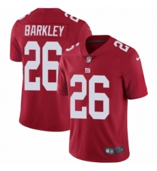 Youth Nike New York Giants #26 Saquon Barkley Red Alternate Vapor Untouchable Limited Player NFL Jersey