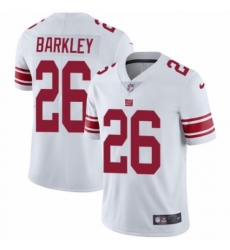 Youth Nike New York Giants #26 Saquon Barkley White Vapor Untouchable Elite Player NFL Jersey