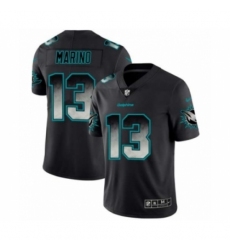 Men Miami Dolphins #13 Dan Marino Black Smoke Fashion Limited Jersey