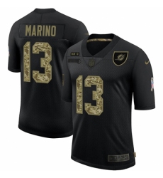 Men's Miami Dolphins #13 Dan Marino Camo 2020 Salute To Service Limited Jersey