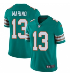 Men's Nike Miami Dolphins #13 Dan Marino Aqua Green Alternate Vapor Untouchable Limited Player NFL Jersey