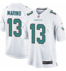 Men's Nike Miami Dolphins #13 Dan Marino Game White NFL Jersey