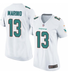 Women's Nike Miami Dolphins #13 Dan Marino Game White NFL Jersey