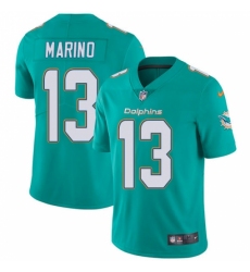Youth Nike Miami Dolphins #13 Dan Marino Elite Aqua Green Team Color NFL Jersey