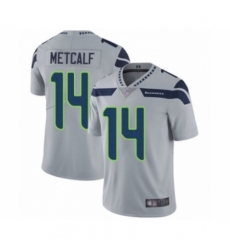 Men's Seattle Seahawks #14 D.K. Metcalf Grey Alternate Vapor Untouchable Limited Player Football Jersey