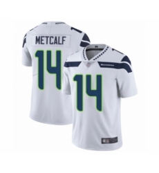 Men's Seattle Seahawks #14 D.K. Metcalf White Vapor Untouchable Limited Player Football Jersey