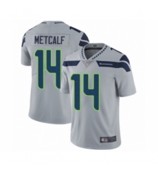 Youth Seattle Seahawks #14 D.K. Metcalf Grey Alternate Vapor Untouchable Limited Player Football Jersey
