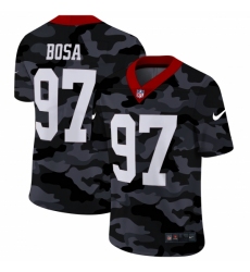 Men's San Francisco 49ers #97 Nick Bosa Camo 2020 Nike Limited Jersey