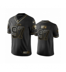 Men's San Francisco 49ers #97 Nick Bosa Limited Black Golden Edition Football Jersey