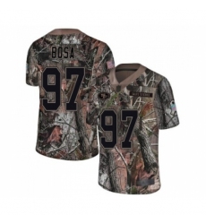 Men's San Francisco 49ers #97 Nick Bosa Limited Camo Rush Realtree Football Jersey