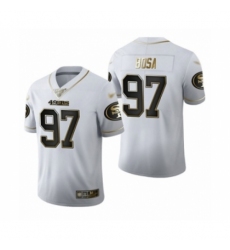 Men's San Francisco 49ers #97 Nick Bosa Limited White Golden Edition Football Jersey