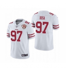 Men's San Francisco 49ers #97 Nick Bosa White 2021 75th Anniversary Vapor Untouchable Limited Jersey