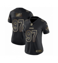 Women's San Francisco 49ers #97 Nick Bosa Black Gold Vapor Untouchable Limited Football Jersey