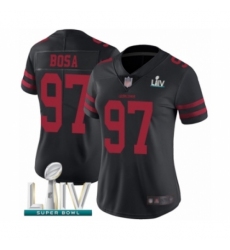 Women's San Francisco 49ers #97 Nick Bosa Black Vapor Untouchable Limited Player Super Bowl LIV Bound Football Jersey