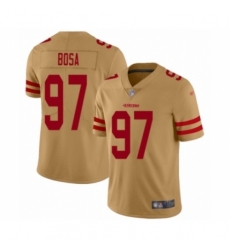 Youth San Francisco 49ers #97 Nick Bosa Limited Gold Inverted Legend Football Jersey