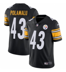 Men's Nike Pittsburgh Steelers #43 Troy Polamalu Black Team Color Vapor Untouchable Limited Player NFL Jersey